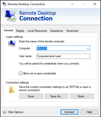 Edit General Tab